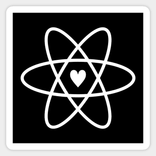 Atomic Symbol + Heart Sticker